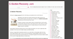 Desktop Screenshot of c-sectionrecovery.com