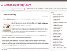 Tablet Screenshot of c-sectionrecovery.com